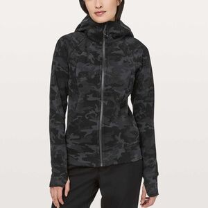 Lululemon Scuba Hoodie *Light Cotton Fleece Incognito Camo Multi Grey - Size 8